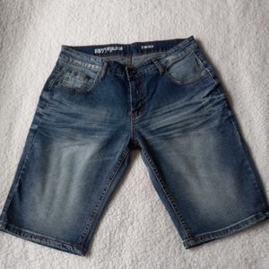 RS7 ROYAL 7EVEN Mens Denim Stretch Jean Shorts size 32